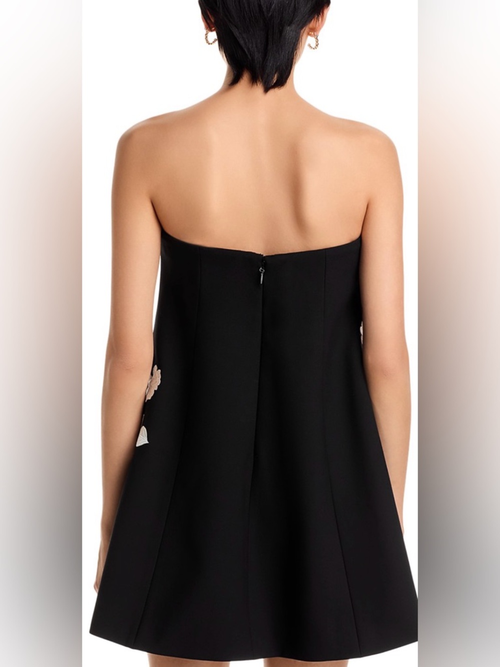 Cinq a Sept Trailing Floral Irla Dress in Black/Ivory. Size 6 - Picture 4 of 6